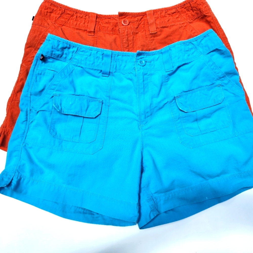 POLO Ralph Lauren shorts (2) in orange and turquoise-  womens size 10